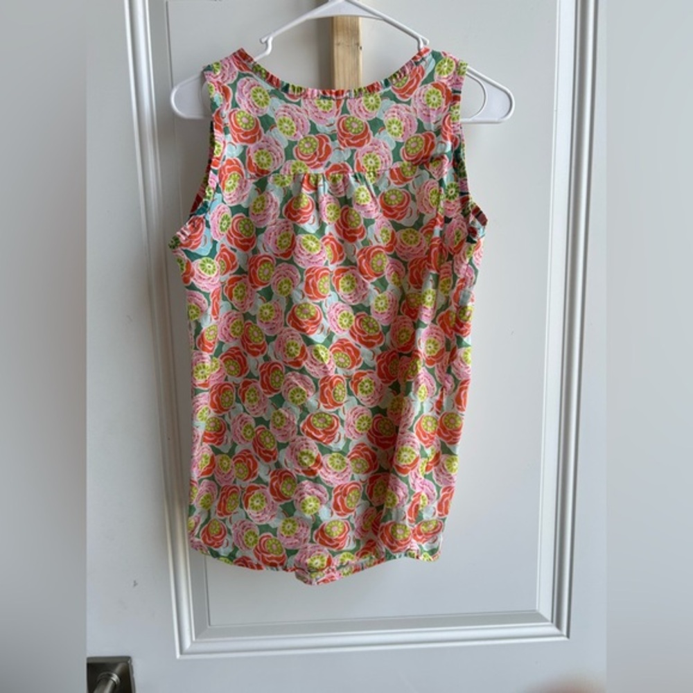 Lolly Wolly Doodle Pink and Green Floral top